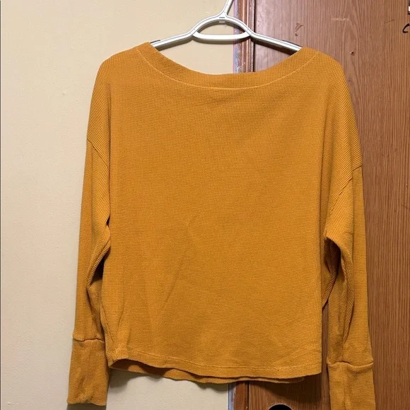 Anthropologie Golden Long Sleeve Top - Picture 1 of 6